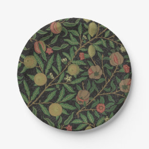 William Morris Pomegranate Classic Fruit Paper Plate