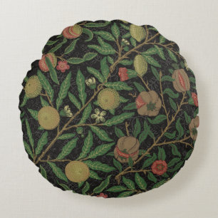 William Morris Pomegranate Classic Fruit Round Pillow