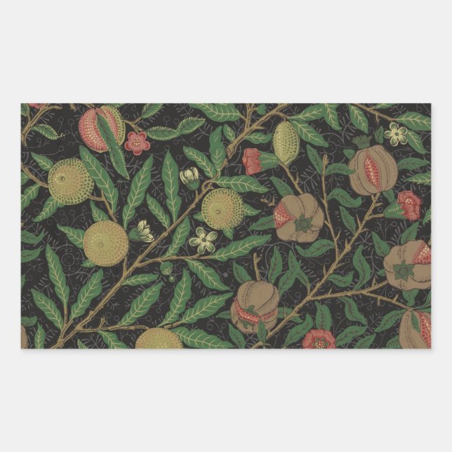 William Morris Pomegranate Classic Fruit Sticker (Front)