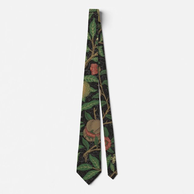 William Morris Pomegranate Classic Fruit Tie (Front)