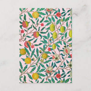 William Morris Pomegranate In Pink Enclosure Card