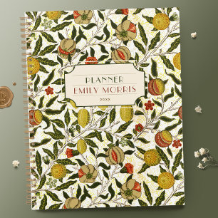 William Morris Pomegranate Lemons Fruits Pattern Planner