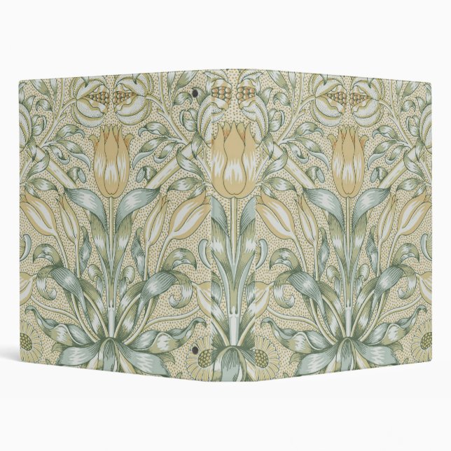 William Morris Pomegranate Pattern Antique Lily  Binder (Background)