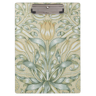 William Morris Pomegranate Pattern Antique Lily Clipboard