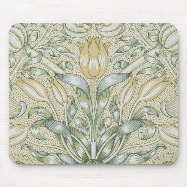 William Morris Pomegranate Pattern Antique Lily  Mouse Pad (Front)