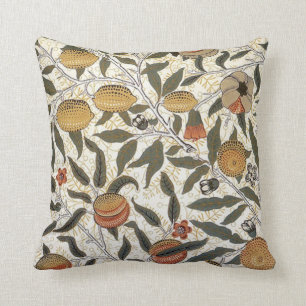 William Morris Pomegranate Throw Pillow