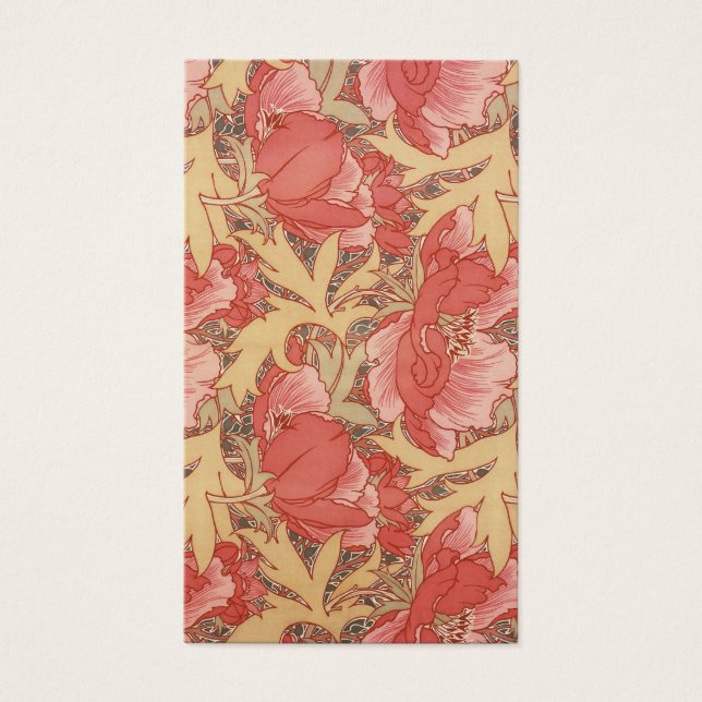 William Morris Poppies Floral Art (Devant)