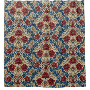 William Morris Poppies Floral art Nouveau Pattern