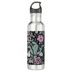 William Morris Poppy Botanical Victorian Wallpaper 710 Ml Water Bottle