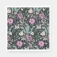 William Morris Poppy Botanical Victorian Wallpaper