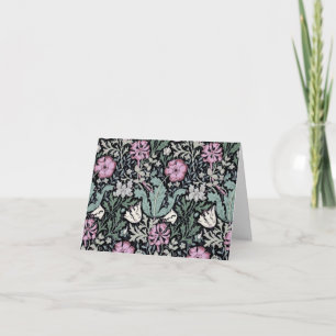William Morris Poppy Botanical Victorian Wallpaper Note Card