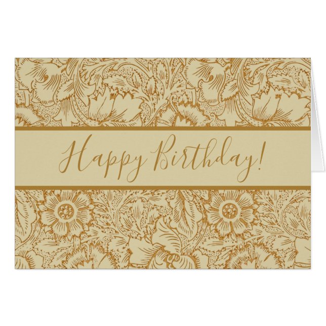 William Morris Poppy Floral Wallpaper (Front Horizontal)