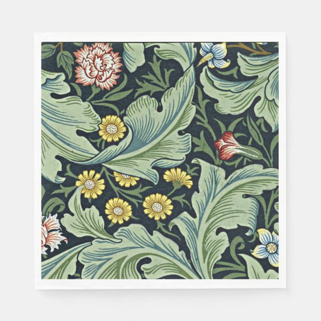 William Morris popular pattern, Leicester Napkin (Front)