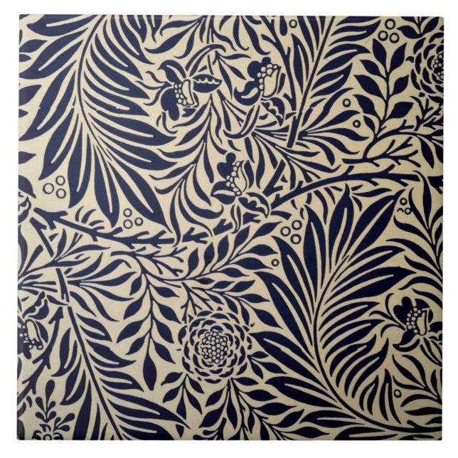 William Morris popular pattern, Spray Tile (Front)