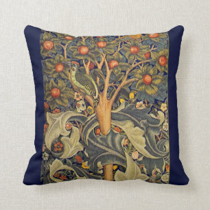 William Morris Pre-Raphaelite Throw Pillow