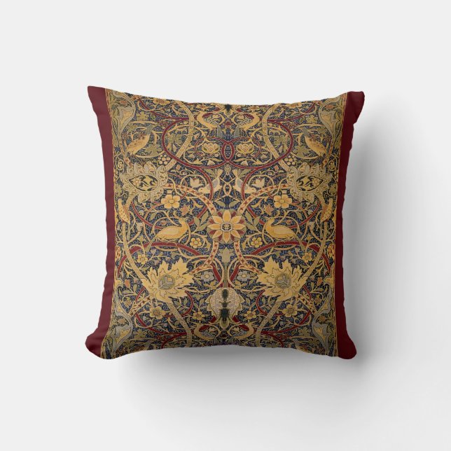 William Morris Pre-Raphaelite Throw Pillow (Front)