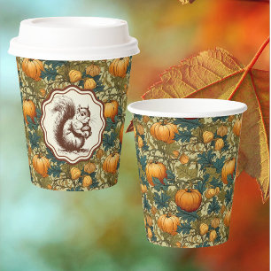 William Morris Pumpkin Squirrel Paper cup