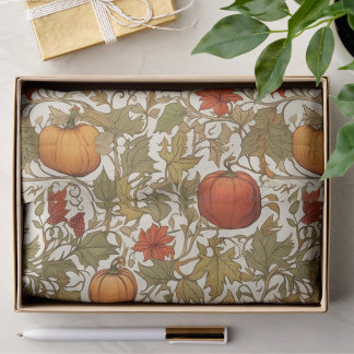 William Morris Pumpkins Wild Turkey  Tissue Paper