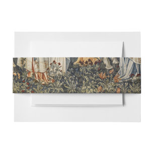 William Morris Quest for Holy Grail:Shield Forest Invitation Belly Band