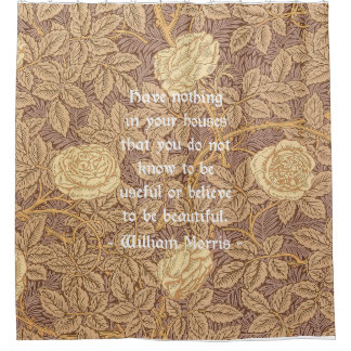 William Morris Quotation on Rose Pattern