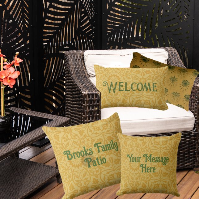 William Morris Reversible Personalized  Outdoor Pillow (Creator Uploaded)