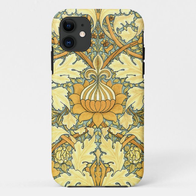William Morris rich floral pattern Case-Mate iPhone Case (Back)
