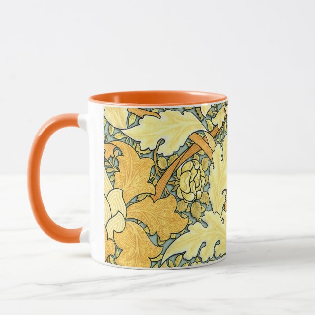 William Morris rich floral pattern Mug (Left)