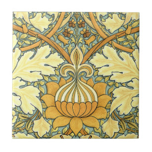 William Morris rich floral pattern Tile