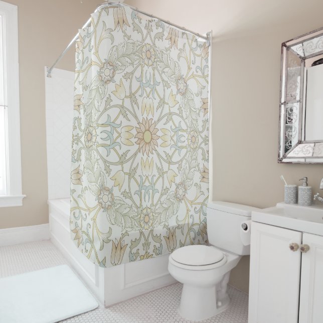 William Morris Rideau de douche Floral (En situation)