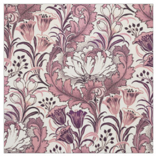 William Morris Rose Gold Cream Floral Pattern Fabric