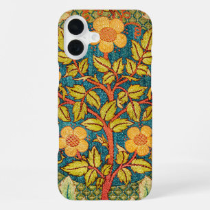 William Morris Rose Wreath: Classic Arts & Crafts iPhone 16 Plus Case