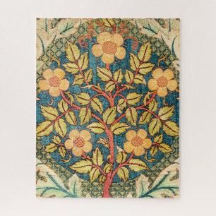 William Morris Rose Wreath Jigsaw Puzzle
