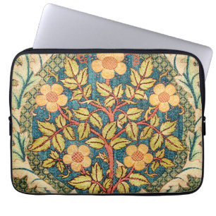 William Morris Rose Wreath Laptop Sleeve