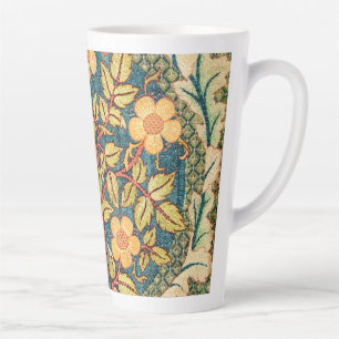 William Morris Rose Wreath  Latte Mug