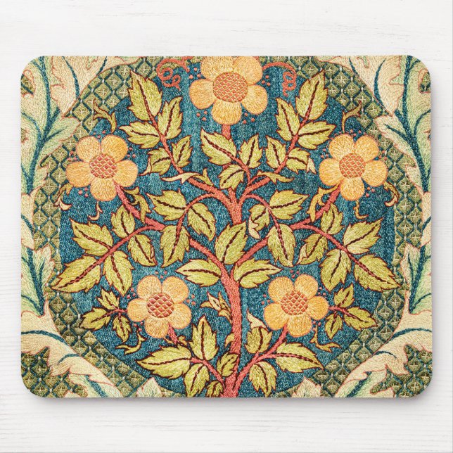 William Morris Rose Wreath  Mouse Pad (Front)
