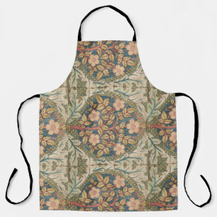 William Morris Rose Wreath Vintage Flowering Rose Apron