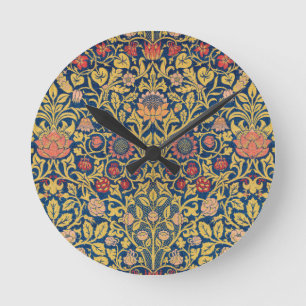 william morris round clock