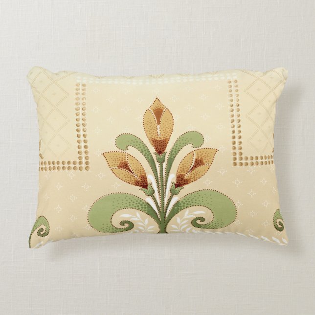 William Morris Row of Lilies Accent Coussin (Devant)
