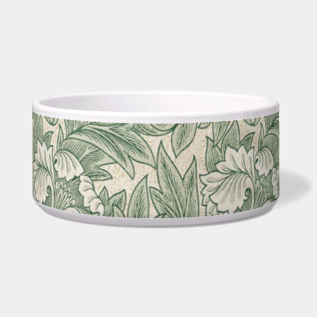 William Morris Sage Green Tulip Pattern: Vintage (Front)