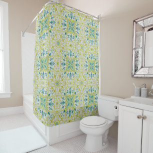 William Morris Seamless Ceiling Lime Green Pattern