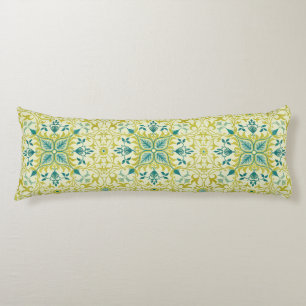 William Morris Seamless Ceiling Lime Green Pattern Body Pillow
