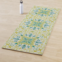 William Morris Seamless Ceiling Lime Green Pattern