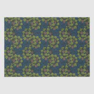 William Morris Seamless Grape Vine Black Pattern Tissue Paper