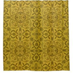 William Morris Seamless Vine Gold Yellow Pattern