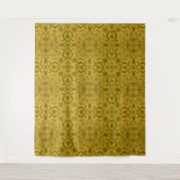 William Morris Seamless Vine Gold Yellow Pattern