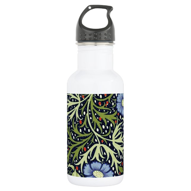 William Morris Seaweed Antique Flower 532 Ml Water Bottle (Front)