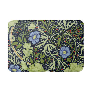 William Morris Seaweed Antique Flower Bath Mat