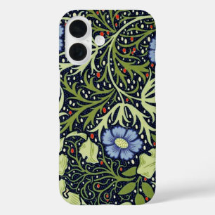 William Morris Seaweed Antique Flower iPhone 16 Case