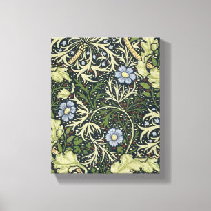 William Morris Seaweed Pattern Floral Vintage Art Canvas Print