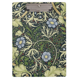 William Morris Seaweed Pattern Floral Vintage Art Clipboard